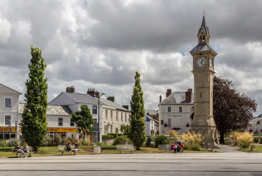 Clock Tower in Barnstaple, Devon, England, United Kingdom
