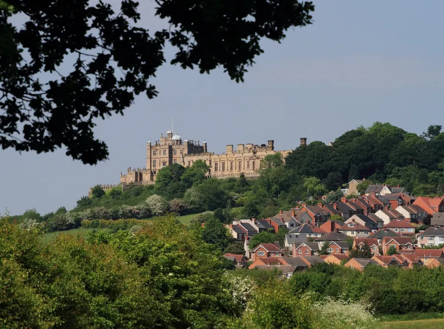 Bolsover Castle viewed from the Stockley Trail