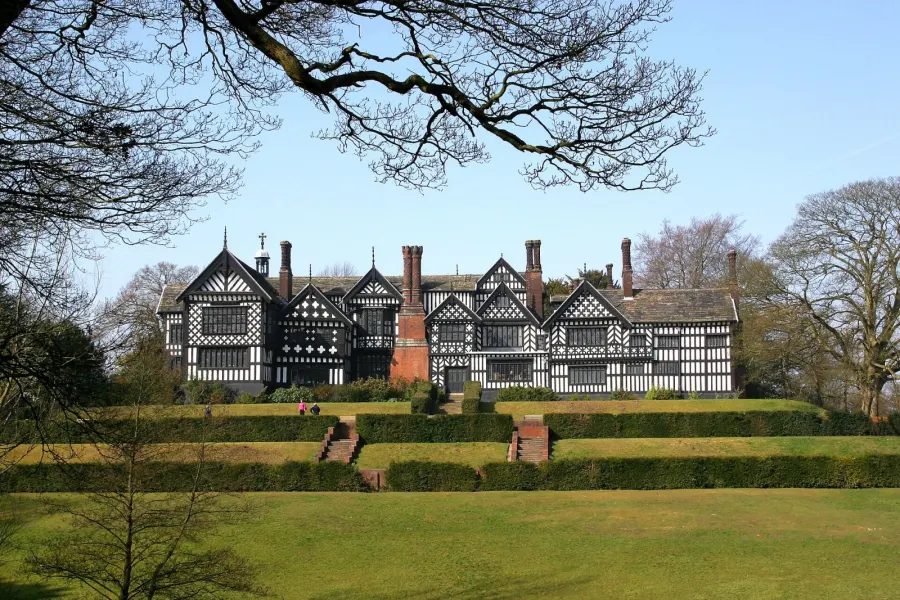 Bramall Hall seen from the south east, Bramhall