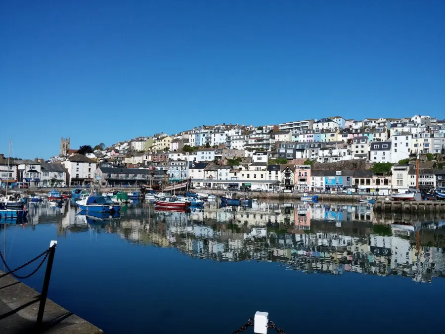 Brixham harbour in summer