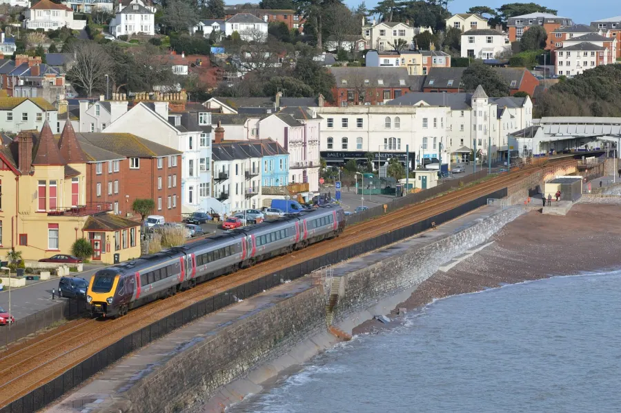A view of Dawlish seafront.