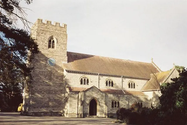 St Mary's parish church, Ferndown, Dorset, seen from the south
