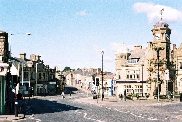Great Harwood. Town Hall with Clock Tower.