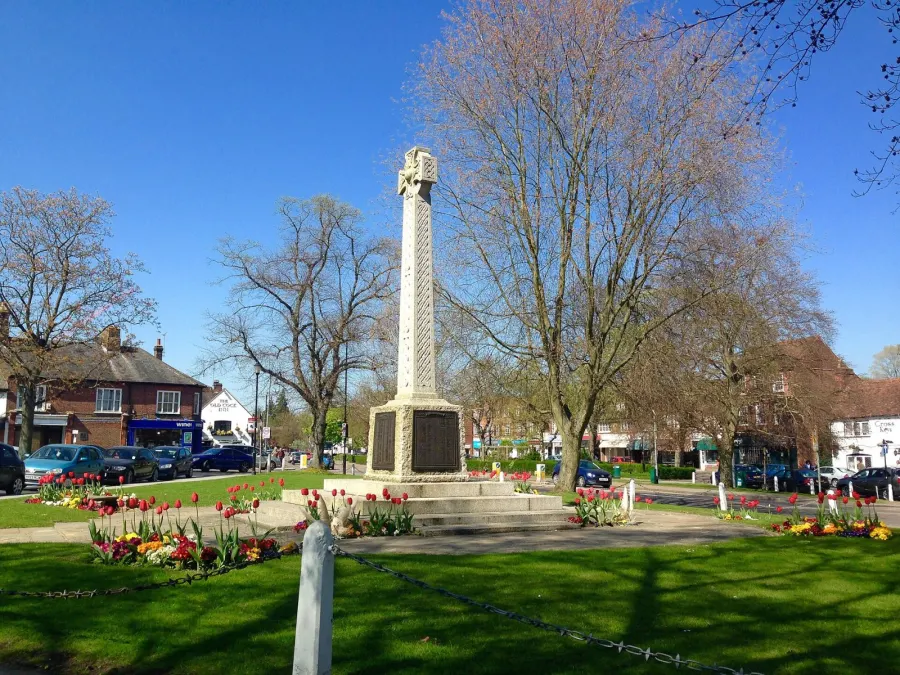 Church Green during Spring, Harpenden