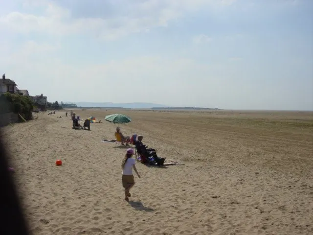 The beach at Hoylake, Wirral, England.