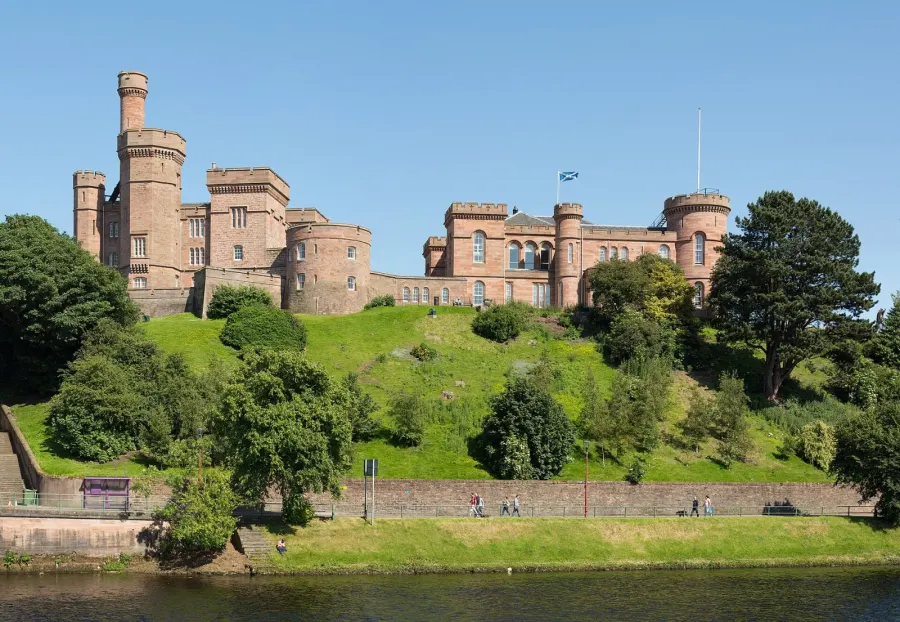 Inverness Castle as viewed from the west across the River Ness.