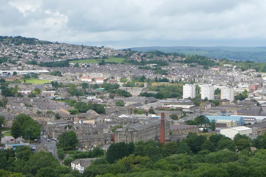 A view over Keighley, West Yorkshire. Taken on Saturday the 31st of July 2010.