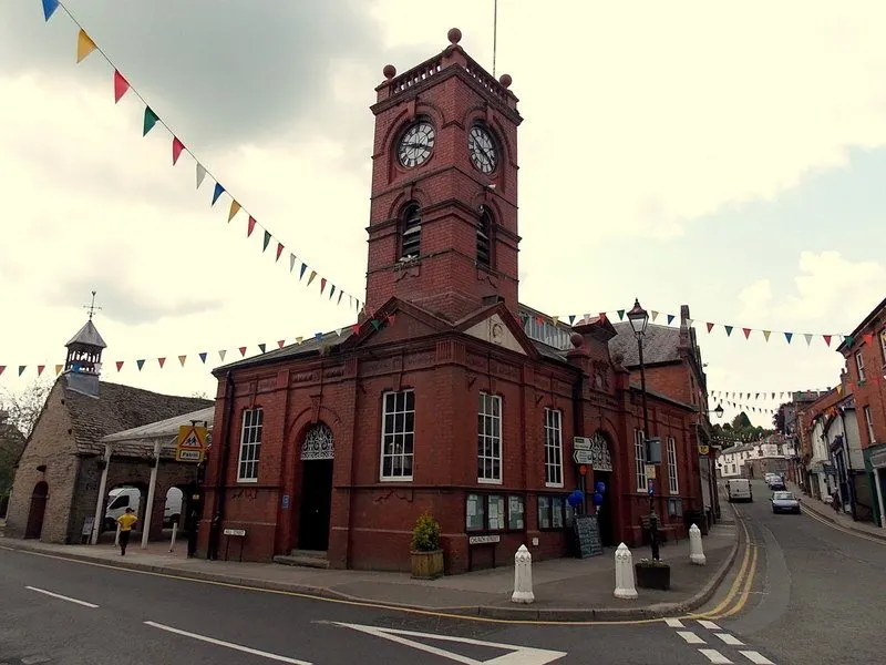 Market Hall and clock tower, Kington 
