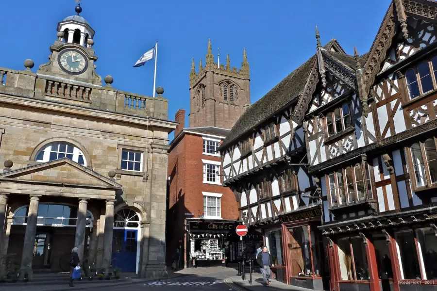 The historic centre of Ludlow, Shropshire