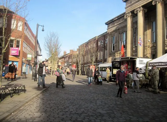 Outside the Town Hall, Macclesfield