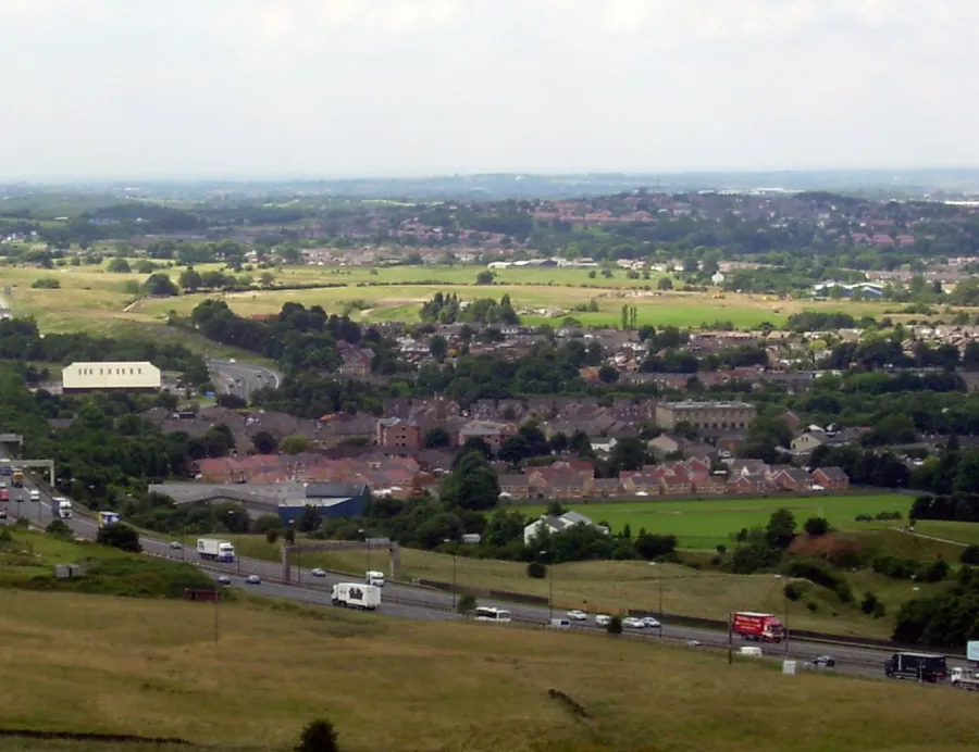 Milnrow in Borough of Rochdale and County of Greater Manchester, England