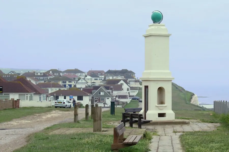 Meridian marker at Peacehaven, East Sussex