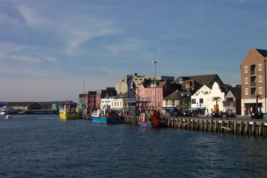 Poole Quay in Poole, Dorset.