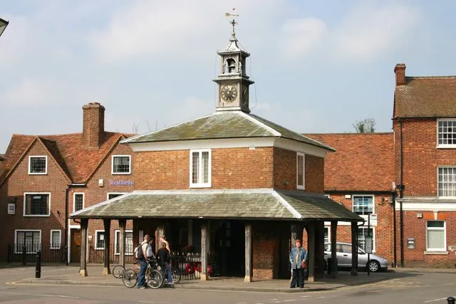 The 17th century Market House at the centre of Princes Risborough in Buckinghamshire, United Kingdom.