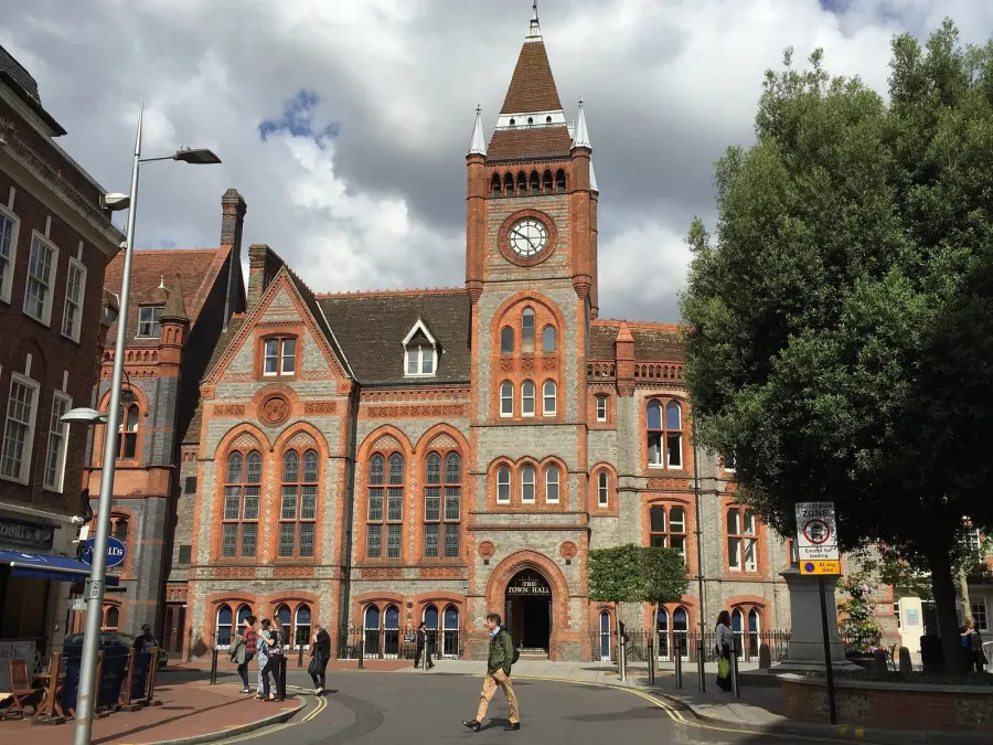 Reading Town Hall, Reading, Berkshire, UK.