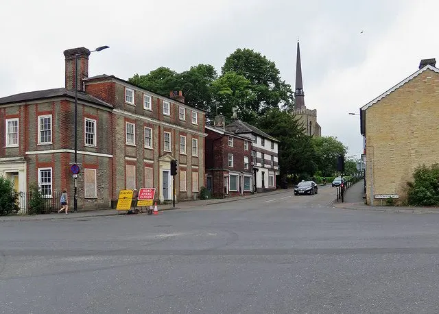 Stowmarket: towards the parish church