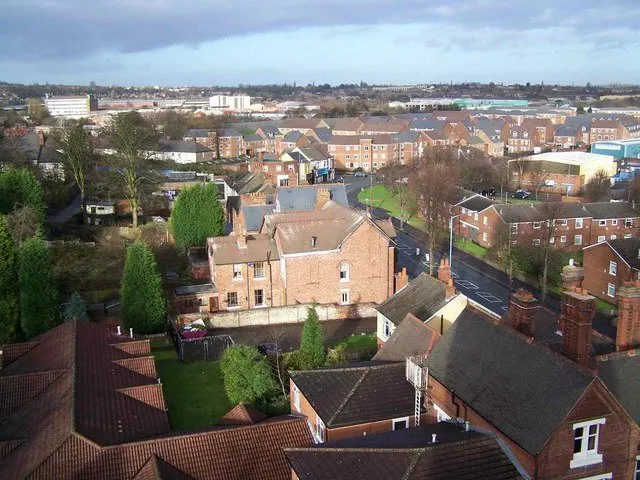 View From The Tower of St Matthew's Church, Tipton Looking North