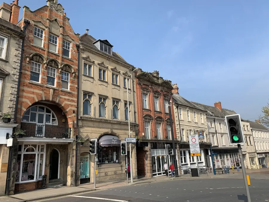 Photograph of 114-118 Bridge Street, Worksop, Nottinghamshire, England